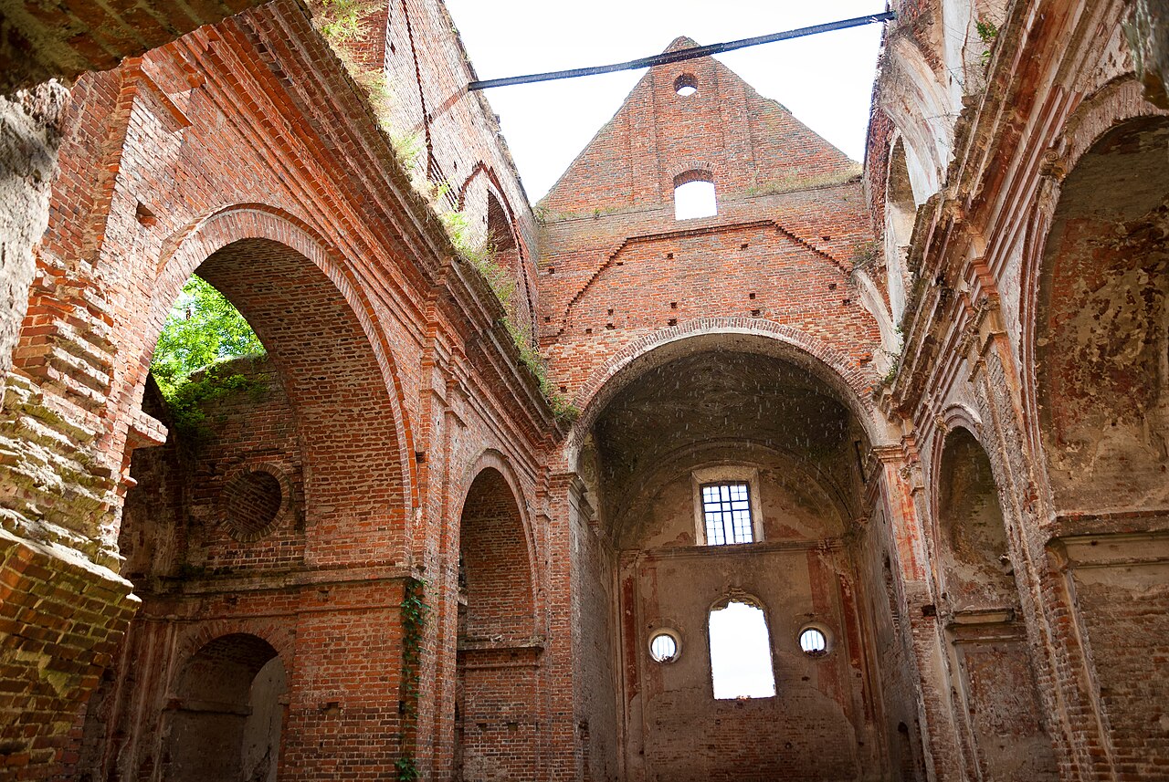 Photo: ruins of the church in Kisielin where the massacre took place.